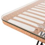 ΤΡΑΠΕΖΙ ΕΞ.ΧΩΡΟΥ ΧΑΜΗΛΟ ALLEGRA HM6076 ΜΑΥΡΟ ΜΕΤΑΛΛΟ-ΜΠΕΖ WICKER 95X55X51.5Yεκ. - Image 6