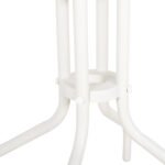 ΤΡΑΠΕΖΙ ΕΞ.ΧΩΡΟΥ ΣΤΡΟΓΓΥΛΟ LINO HM5973.02 ΜΕΤΑΛΛΙΚΟ ΛΕΥΚΟ Φ60x70Υεκ. - Image 6