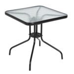 Αγόρασε ΤΡΑΠΕΖΙ ΕΞΩΤ.ΧΩΡΟΥ FIGO HM5036.03 ΜΕΤΑΛΛΟ ΜΑΥΡΟ- ΓΥΑΛΙΝΗ ΕΠΙΦΑΝΕΙΑ 70Χ70Χ70Υεκ σε μοναδική τιμή στο clickforshop.gr