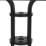 ΤΡΑΠΕΖΙ ΕΞΩΤ.ΧΩΡΟΥ FIGO HM5036.03 ΜΕΤΑΛΛΟ ΜΑΥΡΟ- ΓΥΑΛΙΝΗ ΕΠΙΦΑΝΕΙΑ 70Χ70Χ70Υεκ - Image 6