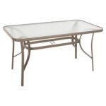 Αγόρασε ΤΡΑΠΕΖΙ BRUNO HM5106.04 ΣΑΜΠΑΝΙ ΜΕΤΑΛΛΙΚΟ ΜΕ ΓΥΑΛΙΝΗ ΕΠΙΦΑΝΕΙΑ 140Χ80Χ71Υεκ σε μοναδική τιμή στο clickforshop.gr