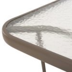 ΤΡΑΠΕΖΙ BRUNO HM5106.04 ΣΑΜΠΑΝΙ ΜΕΤΑΛΛΙΚΟ ΜΕ ΓΥΑΛΙΝΗ ΕΠΙΦΑΝΕΙΑ 140Χ80Χ71Υεκ - Image 6