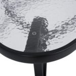 ΤΡΑΠΕΖΙ BRUNO 150X90Χ72Υεκ. ΜΕΤΑΛΛΙΚΟ ΜΑΥΡΟ ΜΕ ΓΥΑΛΙΝΗ ΕΠΙΦΑΝΕΙΑ HM5145.03 - Image 4