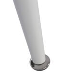 ΤΡΑΠΕΖΙ ΚΟΥΖΙΝΑΣ ΜΕΤΑΛΛΙΚΟ IDELLA ΛΕΥΚΟ ΜΑΤ ΜΕ ΓΥΑΛΙ HM8498.03 120X70X75Υ εκ. - Image 6