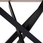 ΤΡΑΠΕΖΙ ROSARIO ΜΕ ΜDF ΕΠΙΦΑΝΕΙΑ SONAMA & ΜΕΤΑΛΛΙΚΑ ΠΟΔΙΑ HM8742.01 Φ120Χ75 εκ. - Image 5