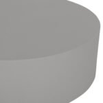 ΤΡΑΠΕΖΙ ΜΕΣΗΣ FIBER CEMENT ΣΤΡΟΓΓΥΛΟ KYOKO HM6579.01 ΓΚΡΙ Φ90x30Υεκ. - Image 4
