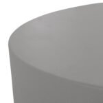 ΤΡΑΠΕΖΙ ΜΕΣΗΣ FIBER CEMENT ΣΤΡΟΓΓΥΛΟ KYOKO HM6579.01 ΓΚΡΙ Φ90x30Υεκ. - Image 5