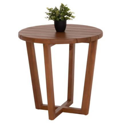 Αγόρασε ΤΡΑΠΕΖΙ ΜΕΣΗΣ ΣΤΡΟΓΓΥΛΟ KOLIN HM6629 ΞΥΛΟ TEAK ΣΕ ΦΥΣΙΚΟ Φ65x65Υεκ. σε μοναδική τιμή στο clickforshop.gr