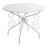 Αγόρασε ΤΡΑΠΕΖΙ ΜΕΤΑΛΛΙΚΟ AMORE Φ95 ΑΣΠΡΟ HM5009.02 σε μοναδική τιμή στο clickforshop.gr