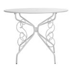 ΤΡΑΠΕΖΙ ΜΕΤΑΛΛΙΚΟ AMORE Φ95 ΑΣΠΡΟ HM5009.02 - Image 4