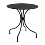 Αγόρασε ΤΡΑΠΕΖΙ ΜΕΤΑΛΛΙΚΟ AMORE ΜΑΥΡΟ HM5004.11 Φ70Χ71Υεκ. σε μοναδική τιμή στο clickforshop.gr