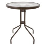 ΤΡΑΠΕΖΙ LIMA Φ60x70Υεκ. ΚΑΦΕ ΜΕΤΑΛΛΙΚΟ ΜΕ ΓΥΑΛΙΝΗ ΕΠΙΦΑΝΕΙΑ HM5079.02 - Image 3