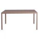 ΤΡΑΠΕΖΙ ΜΕΤΑΛΛΙΚΟ OFER ΟΡΘΟΓΩΝΙΟ ΚΑΠΟΥΤΣΙΝΟ ΜΕ ΓΥΑΛΙ ΚΑΠΟΥΤΣΙΝΟ 150X90Χ75Υεκ. HM5767.04 - Image 3