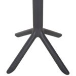 ΤΡΑΠΕΖΙ ΜΠΑΡ ΣΤΡΟΓΓΥΛΟ TERRIN HM6126.20 ΠΟΛΥΠΡΟΠΥΛΕΝΙΟ ΓΚΡΙ Φ60x106Υεκ. - Image 5