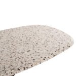 ΤΡΑΠΕΖΙ ΟΒΑΛ RODDEN HM11903.03 ΜΕ WERZALIT TERRAZZO-ΜΑΥΡΗ ΧΙΑΣΤΙ ΒΑΣΗ 146x94x75Υεκ - Image 4