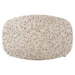 ΤΡΑΠΕΖΙ ΟΒΑΛ RODDEN HM11903.03 ΜΕ WERZALIT TERRAZZO-ΜΑΥΡΗ ΧΙΑΣΤΙ ΒΑΣΗ 146x94x75Υεκ - Image 6