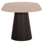 ΤΡΑΠΕΖΙ ΟΒΑΛ CATER HM18320 ΚΕΡΑΜΙΚΟ TOP ΟΨΗ ΤΡΑΒΕΡΤΙΝΑΣ-MDF ΒΑΣΗ 180x90x74Υεκ - Image 5