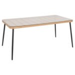 Αγόρασε ΤΡΑΠΕΖΙ ΟΡΘΟΓΩΝΙΟ ALLEGRA HM5538.11 ΜΕΤΑΛ.ΜΑΥΡΟ-P.E. RATTAN ΦΥΣΙΚΟ 159