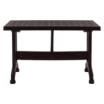 ΤΡΑΠΕΖΙ ΠΟΛΥΠΡΟΠΥΛΕΝΙΟΥ ΚΑΦΕ ΧΡΩΜΑ HM5739.03 120x70x74 εκ. - Image 3