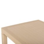 ΤΡΑΠΕΖΙ ΠΟΛΥΠΡΟΠΥΛΕΝΙΟΥ ΟΡΘΟΓΩΝΙΟ TODOR HM6147.04 ΚΑΠΟΥΤΣΙΝΟ ΟΨΗ WICKER 140x80x75Υεκ. - Image 5