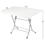 ΤΡΑΠΕΖΙ ΠΟΛΥΠΡΟΠΥΛΕΝΙΟΥ ΠΤΥΣΣΟΜΕΝΟ HM5853 115χ65χ74Υ εκ. - Image 2