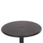 ΤΡΑΠΕΖΙ ΠΟΛΥΠΡΟΠΥΛΕΝΙΟΥ ΣΤΡΟΓΓΥΛΟ TERRIN HM6124.12 ΜΑΥΡΟ Φ60x75Υεκ. - Image 4