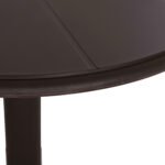 ΤΡΑΠΕΖΙ ΠΟΛΥΠΡΟΠΥΛΕΝΙΟΥ ΣΤΡΟΓΓΥΛΟ TERRIN HM6124.13 ΚΑΦΕ Φ60x75Υεκ. - Image 6