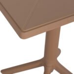 ΤΡΑΠΕΖΙ ΠΟΛΥΠΡΟΠΥΛΕΝΙΟΥ ΤΕΤΡΑΓΩΝΟ TERRIN HM6125.14 ΚΑΠΟΥΤΣΙΝΟ 60x60x75Υεκ. - Image 6