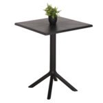 Αγόρασε ΤΡΑΠΕΖΙ ΠΟΛΥΠΡΟΠΥΛΕΝΙΟΥ ΤΕΤΡΑΓΩΝΟ TERRIN HM6125.12 ΜΑΥΡΟ 60