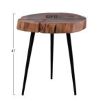 ΤΡΑΠΕΖΙ ΣΑΛΟΝΙΟΥ ΒΟΗΘΗΤΙΚΟ PAXTON ΑΠΟ ΜΑΣΙΦ ΞΥΛΟ ΑΚΑΚΙΑΣ Φ29-33x47Υεκ. HM8369.11 - Image 2