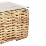 ΤΡΑΠΕΖΙ ΣΑΛΟΝΙΟΥ ΕΞ.ΧΩΡΟΥ TROPEL HM9811 ΞΥΛΟ MANGO-ΦΥΣΙΚΟ RATTAN-ΓΥΑΛΙ ΑΣΦΑΛΕΙΑΣ 110x60x40Υεκ. - Image 5