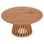ΤΡΑΠΕΖΙ ΣΑΛΟΝΙΟΥ TALBERT HM18024 MDF ΣΕ ΑΝΟΙΧΤΟ ΦΥΣΙΚΟ ΞΥΛΟΥ Φ80x40,5Υεκ. - Image 4