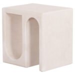 ΤΡΑΠΕΖΙ ΣΑΛΟΝΙΟΥ ΣΕΙΡΑ SANTORINI HM18070 MDF ΣΕ ΥΠΟΛΕΥΚΟ ΧΡΩΜΑ 48x38x48,5Υεκ. - Image 5