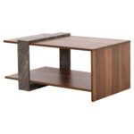 ΤΡΑΠΕΖΙ ΣΑΛΟΝΙΟΥ WILMA HM8950.13 ΜΕΛΑΜΙΝΗ ΣΕ ΦΥΣΙΚΟ-ΓΚΡΙ ΠΕΤΡΑ 80Χ50Χ35Υ εκ. - Image 5