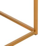 ΤΡΑΠΕΖΙ ΣΑΛΟΝΙΟΥ SAFFRON HM8975.11 ΜΕΛΑΜΙΝΗ ΛΕΥΚΟ ΜΑΡΜΑΡΟ-ΧΡΥΣΗ ΒΑΣΗ 95Χ55Χ43,5Yεκ. - Image 5