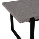 ΤΡΑΠΕΖΙ ΣΑΛΟΝΙΟΥ SHABEN HM9585.02 MDF ΓΚΡΙ ΜΑΡΜΑΡΟ-ΜΑΥΡΗ ΜΕΤΑΛΛΙΚΗ ΒΑΣΗ 120x60X46Yεκ. - Image 4