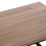 ΤΡΑΠΕΖΙ ΣΑΛΟΝΙΟΥ SHABEN HM9585.03 MDF SONOMA-ΜΑΥΡΗ ΜΕΤΑΛΛΙΚΗ ΒΑΣΗ 120x60X46Yεκ. - Image 5