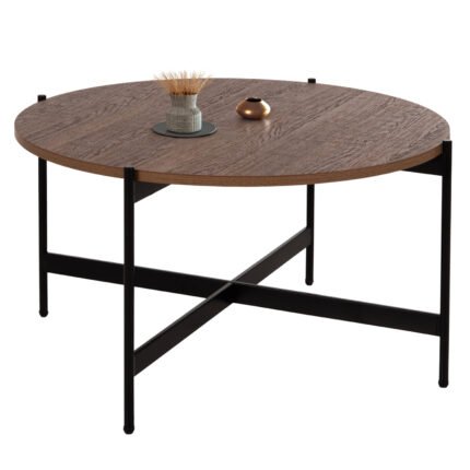 Αγόρασε ΤΡΑΠΕΖΙ ΣΑΛΟΝΙΟΥ HM9588.04 MDF ΚΑΡΥΔΙ-ΜΑΥΡΗ ΜΕΤΑΛΛΙΚΗ ΒΑΣΗ Φ80x45Υεκ. σε μοναδική τιμή στο clickforshop.gr