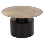 ΤΡΑΠΕΖΙ ΣΑΛΟΝΙΟΥ CUTTY HM9722 ΜΕΤΑΛΛIKO ΣΕ ΜΑΥΡΟ-ΣΚΟΥΡΟ ΧΑΛΚΙΝΟ Φ76x45,5Yεκ - Image 3