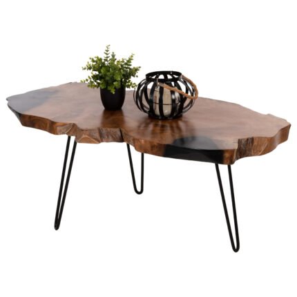 Αγόρασε ΤΡΑΠΕΖΙ ΣΑΛΟΝΙΟΥ GLAZE HM9750 ΞΥΛΟ ΤΕΑΚ ΣΕ ΦΥΣΙΚΟ-ΜΑΥΡΑ ΜΕΤΑΛ.ΠΟΔΙΑ 110x60x48Υεκ. σε μοναδική τιμή στο clickforshop.gr