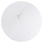 ΤΡΑΠΕΖΙ ΣΑΛΟΝΙΟΥ ACRYLON HM9779.01 HPL ΛΕΥΚΟ ΜΑΡΜΑΡΟ-ΑΚΡΥΛΙΚΟ ΠΟΔΙ Φ40x41Υεκ. - Image 5