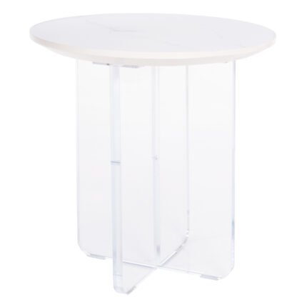 Αγόρασε ΤΡΑΠΕΖΙ ΣΑΛΟΝΙΟΥ ACRYLON HM9779.01 HPL ΛΕΥΚΟ ΜΑΡΜΑΡΟ-ΑΚΡΥΛΙΚΟ ΠΟΔΙ Φ40x41Υεκ. σε μοναδική τιμή στο clickforshop.gr