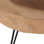 ΤΡΑΠΕΖΙ ΣΑΛΟΝΙΟΥ SERVON HM9912 SUAR ΞΥΛΟ ΦΥΣΙΚΟ-ΜΕΤΑΛ.ΠΟΔΙΑ ΜΑΥΡΑ 76x67x44Υεκ. - Image 6