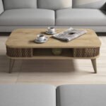 ΤΡΑΠΕΖΙ ΣΑΛΟΝΙΟΥ ΜΕΛΑΜΙΝΗΣ HM9501.01 ΣΕ ΦΥΣΙΚΟ ΟΑΚ 105x60x34.6Υεκ. - Image 5