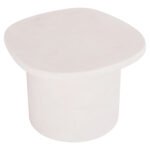 ΤΡΑΠΕΖΙ ΣΑΛΟΝΙΟΥ ΟΒΑΛ ΣΕΙΡΑ SANTORINI HM18054 MDF ΣΕ ΥΠΟΛΕΥΚΟ ΧΡΩΜΑ 54x54,5x40Υεκ - Image 4