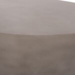 ΤΡΑΠΕΖΙ ΣΑΛΟΝΙΟΥ ΣΤΡΟΓΓΥΛΟ ALLAN HM18162.03 FIBER CEMENT ΣΕ ΓΚΡΙ--Φ92x49Υεκ. - Image 5