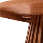 ΤΡΑΠΕΖΙ ΣΑΛΟΝΙΟΥ ΣΤΡΟΓΓΥΛΟ FRANTZ HM9523.11 ΜΑΣΙΦ MINDI ΞΥΛΟ-ΦΥΣΙΚΟ Φ100X45Υεκ. - Image 6