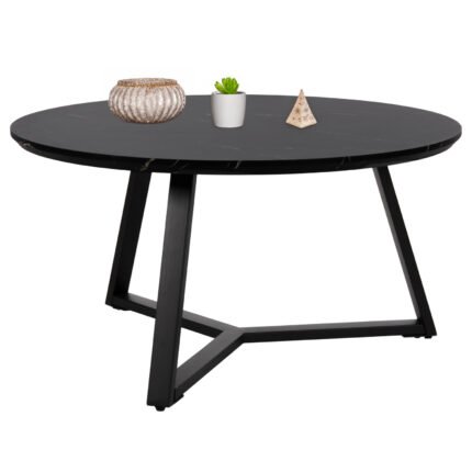 Αγόρασε ΤΡΑΠΕΖΙ ΣΑΛΟΝΙΟΥ ΣΤΡΟΓΓΥΛΟ ROCKET HM9586.01 MDF ΜΑΥΡΟ ΜΑΡΜΑΡΟ-ΜΑΥΡΗ ΣΑΓΡΕ ΒΑΣΗ Φ80x42Υεκ. σε μοναδική τιμή στο clickforshop.gr