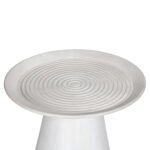 ΤΡΑΠΕΖΙ ΣΑΛΟΝΙΟΥ ΣΤΡΟΓΓΥΛΟ ROSS HM9709 ΜΑΣΙΦ ΞΥΛΟ MANGO-ΛΕΥΚΟ Φ60x45Υεκ. - Image 3