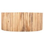 ΤΡΑΠΕΖΙ ΣΑΛΟΝΙΟΥ ΣΤΡΟΓΓΥΛΟ COOTER HM9862 ΚΛΑΔΙΑ TEAK-ΦΥΣΙΚΟ Φ100x40Υεκ. - Image 3